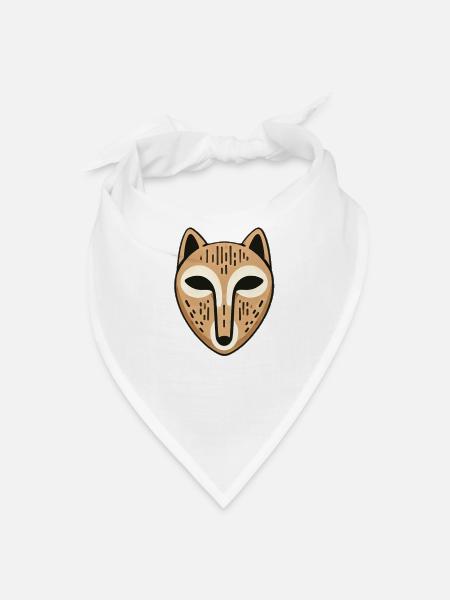 Mask - Bandana - white - Front