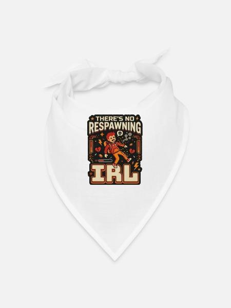 No Respawning IRL - Bandana - white - Front