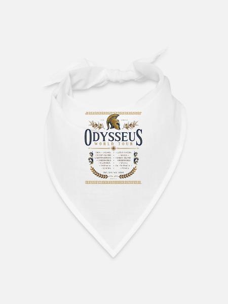 T-shirt du World Tour d’Ulysse Mythologie grecque antique - Bandana - blanc - Devant