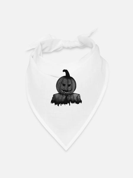 Pumpkin Boss in Suit - Bandana - white