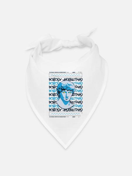 Nobody Understand - Bandana - white - Front