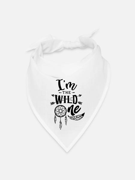 I m the wild one - Bandana - white - Front