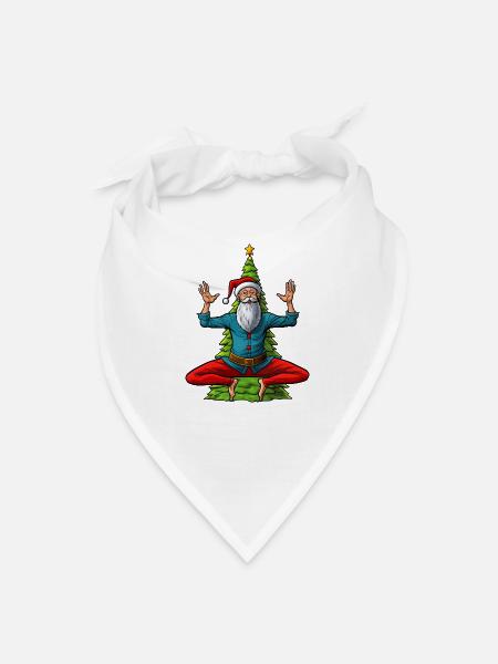 Yogis Christmas - Bandana - white - Front