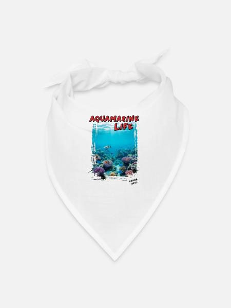 Ocean Soul: Raw Depths - Bandana - white - Front