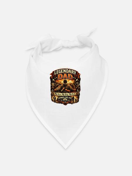 papa légendaire - Bandana - blanc - Devant