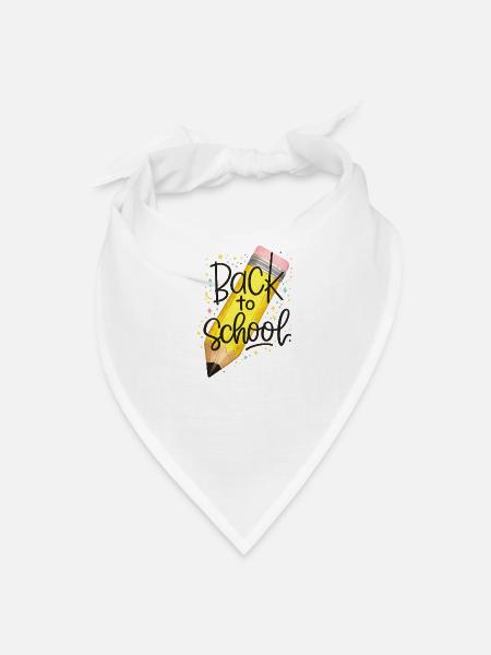 BacktoSchool Pencil Art - Bandana - white - Front