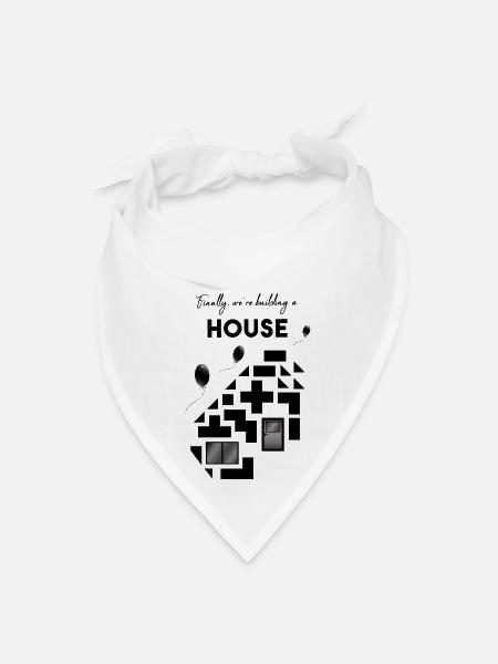 building a house - Bandana - white - Front