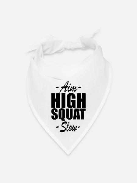 Squat Aim High Squat Slow - Bandana - white - Front