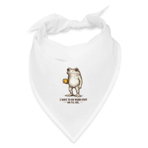 Weird Stuff Frog Coffee Humor - Bandana