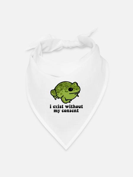 Scary Surreal Meme - Bandana - white
