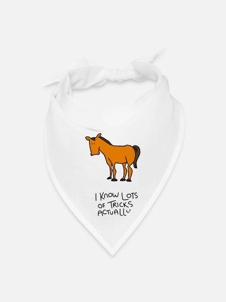 Grumpy Pony - Bandana - white - Front