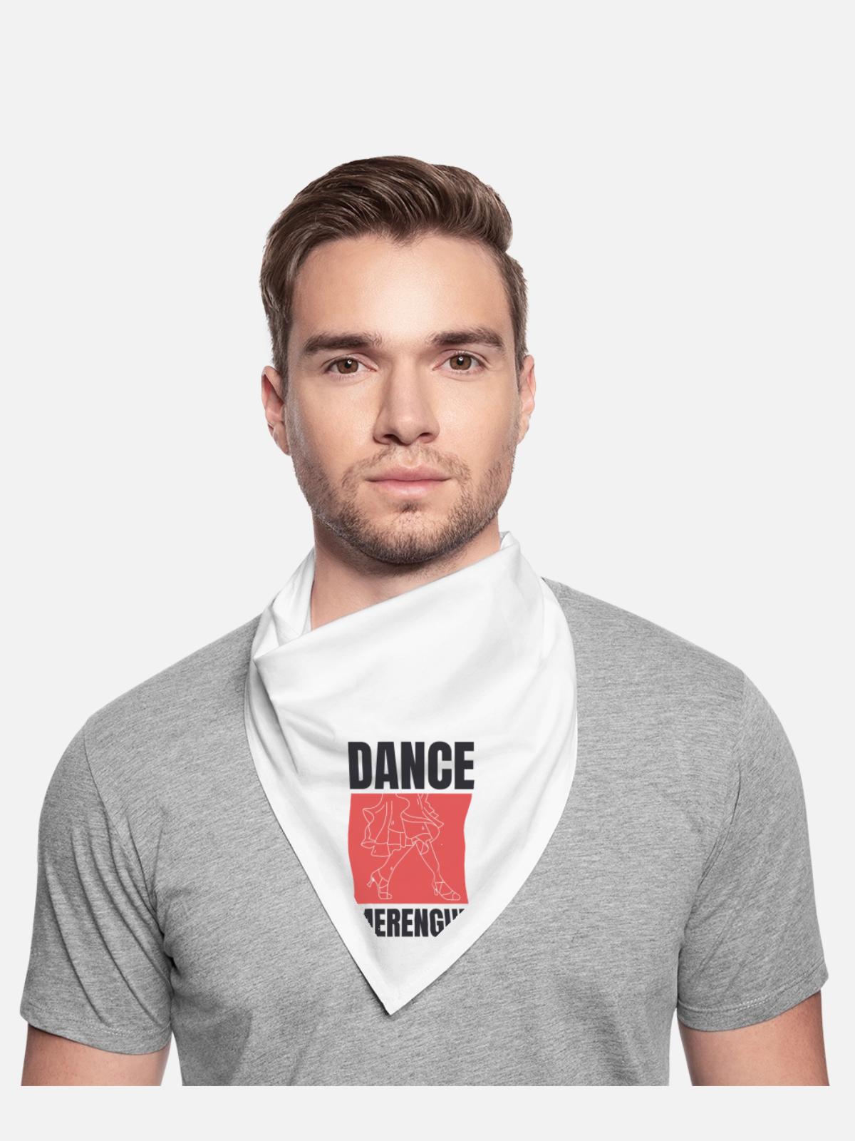 Dance Merengue, Latin music. - Bandana - white - Front - TBD (187cm)