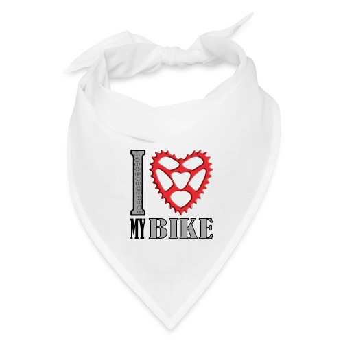 I love my bike red heart - Bandana