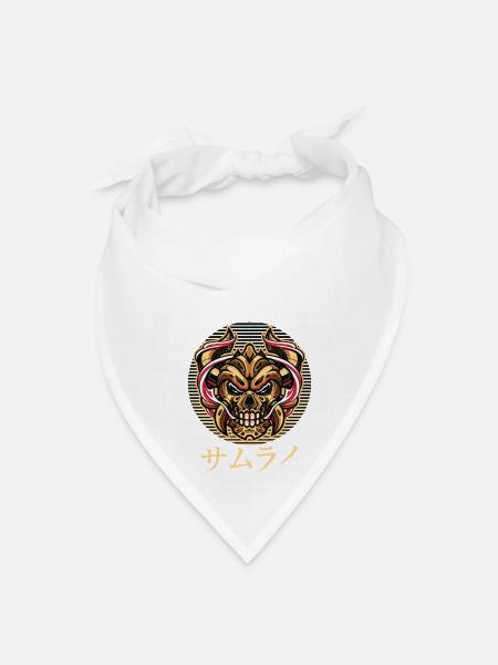 The Red Samurai Collection - Bandana - white - Front