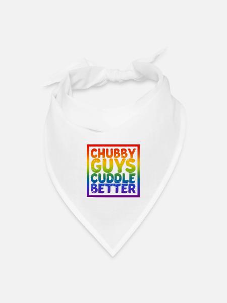 chubby rainbow love - Bandana - white - Front