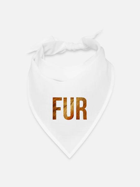 Fur - Bandana - white - Front