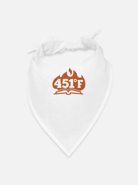451 Fahrenheit - Bandana - white