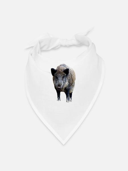 Wild boar - Bandana - white
