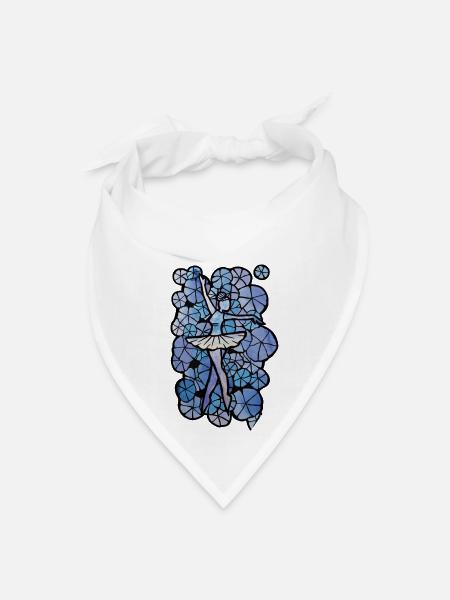 Blue Ballerina - Bandana - white - Front