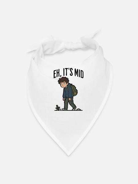 Eh, It's Mid - Bandana - white - Front