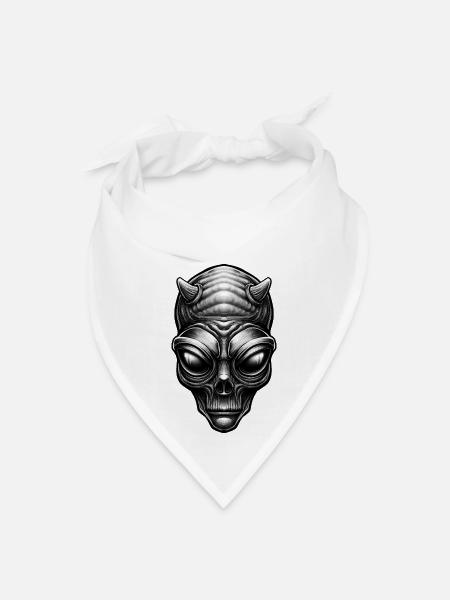 Alien Devil - Bandana - white - Front