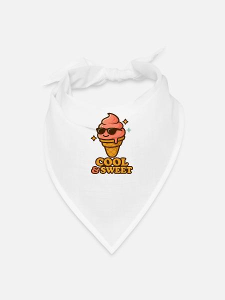 Cool Sweet Ice Cream - Bandana - white - Front