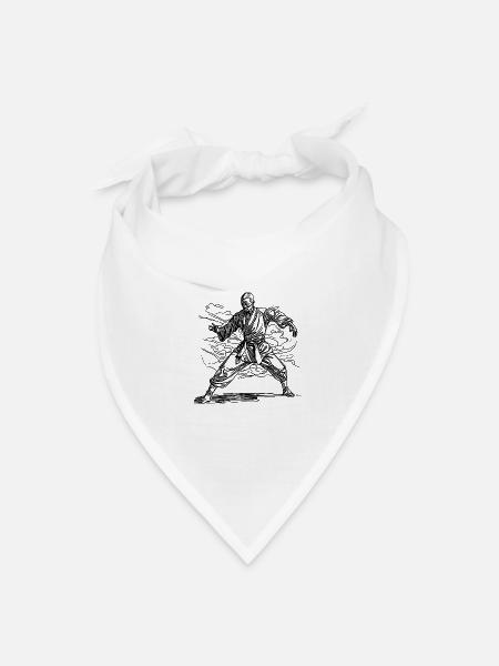 Karate Master Dojo Tattoo Style - Bandana - white