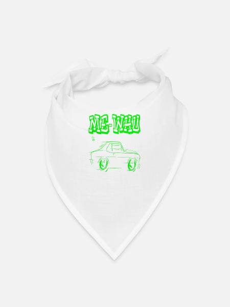 Neon Graffiti Car Vibe - Bandana - white