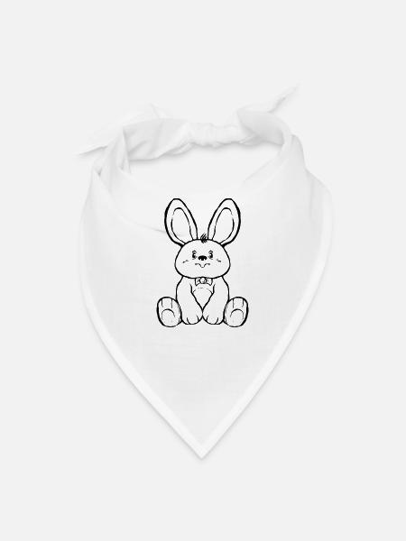Justbunny - Bandana - white - Front