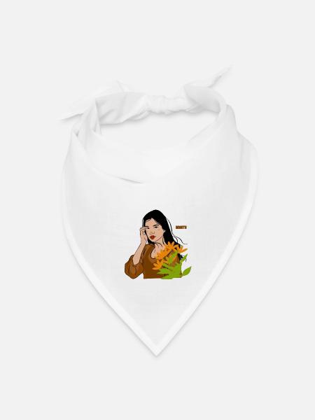 beauty - Bandana - white - Front