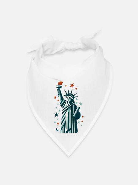 Statue of Liberty - Bandana - white