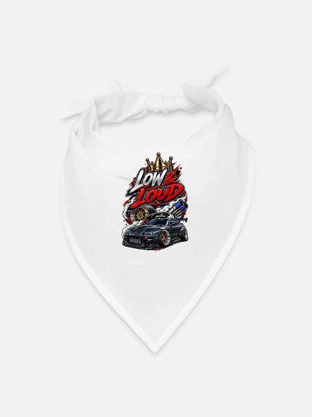 low and loud mk4 - Bandana - white - Front
