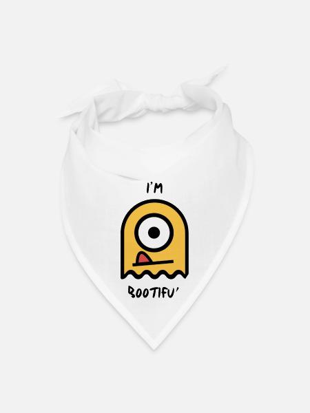 I'm beautiful - Bandana - white - Front