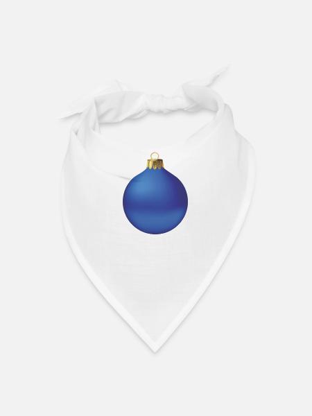 Christmas Ornament 2 - Bandana - white