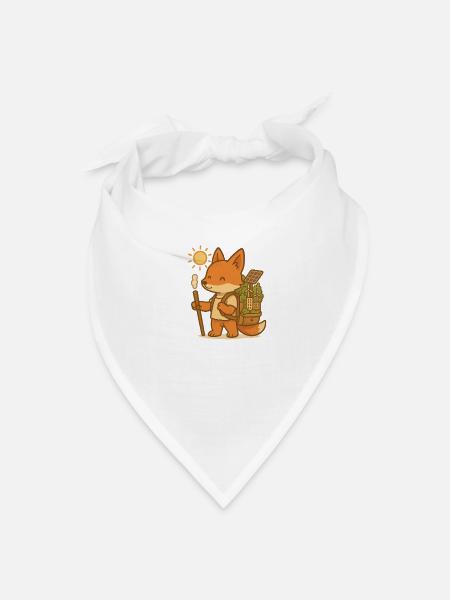 Sunlit Eco Fox Adventurer - Bandana - white - Front