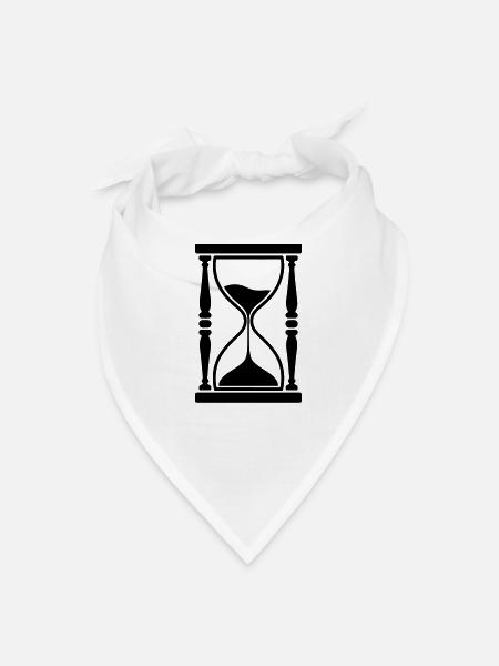Black Hourglass - Bandana - white - Front