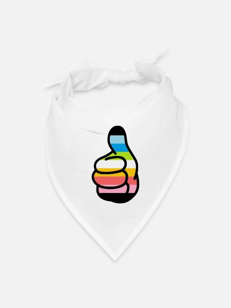 Queer Approved - Bandana - white - Front