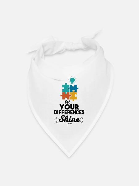 Autism disability developmental disorder - Bandana - white - Front
