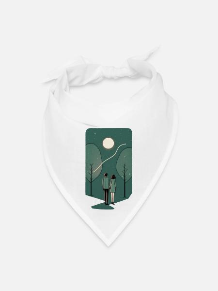 Cosmic Lovers - Bandana - white - Front