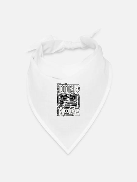 Dork Mode 6 - Bandana - white - Front