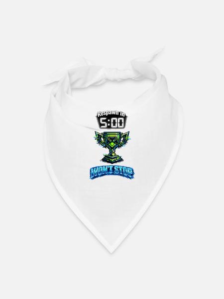 Respawn in 5:00 Trophy Neon - Bandana - white - Front