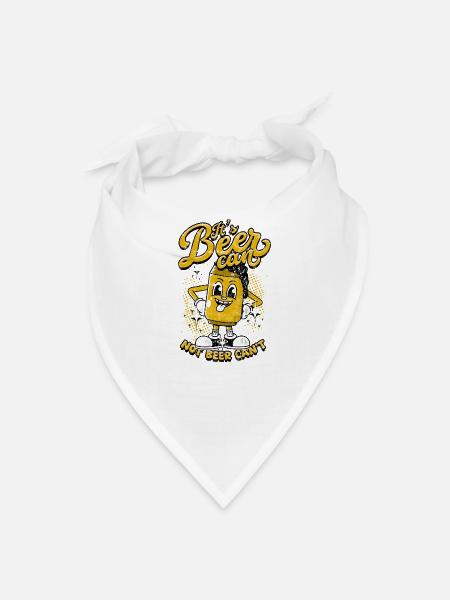 Its a Beer Can Cartoon - Bandana - white - Front