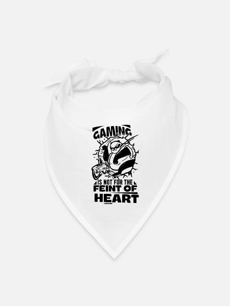 Game nerd game console gaming gamble gamepad - Bandana - white - Front