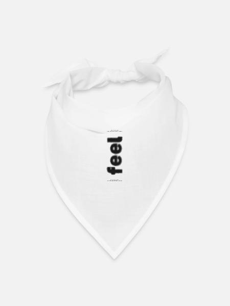 Feel Blur Aesthetic - Bandana - white - Front