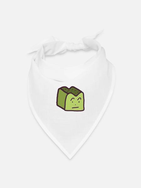 Matcha Bread (Green Toast Buddy) - Bandana - white
