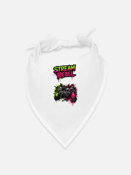 Stream Rebel Neon Controller Graffiti - Bandana - white
