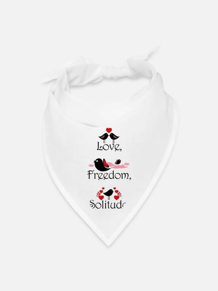 LoveFreedomSolitudeOshoT-shirts - Bandana - white