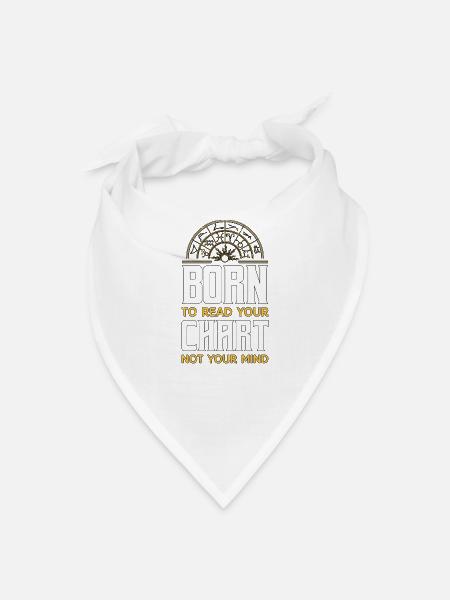 Astrologer Born To Read Your Zodiacal Astrology - Bandana - white - Front