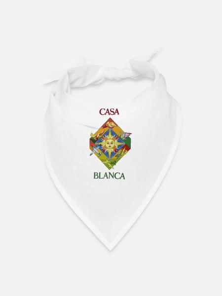 Casa Blanca Sun and Airfield Mosaic - Bandana - white - Front