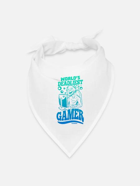 Game nerd game console gaming gamble gamepad - Bandana - white - Front